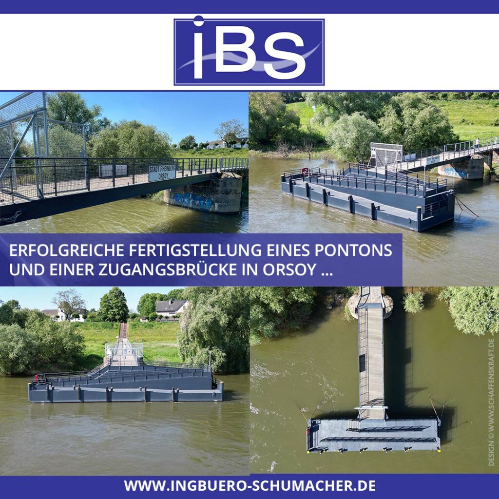 Erfolgreiche Fertigstellung eines Pontons und einer Zugangsbrücke in Orsoy ...